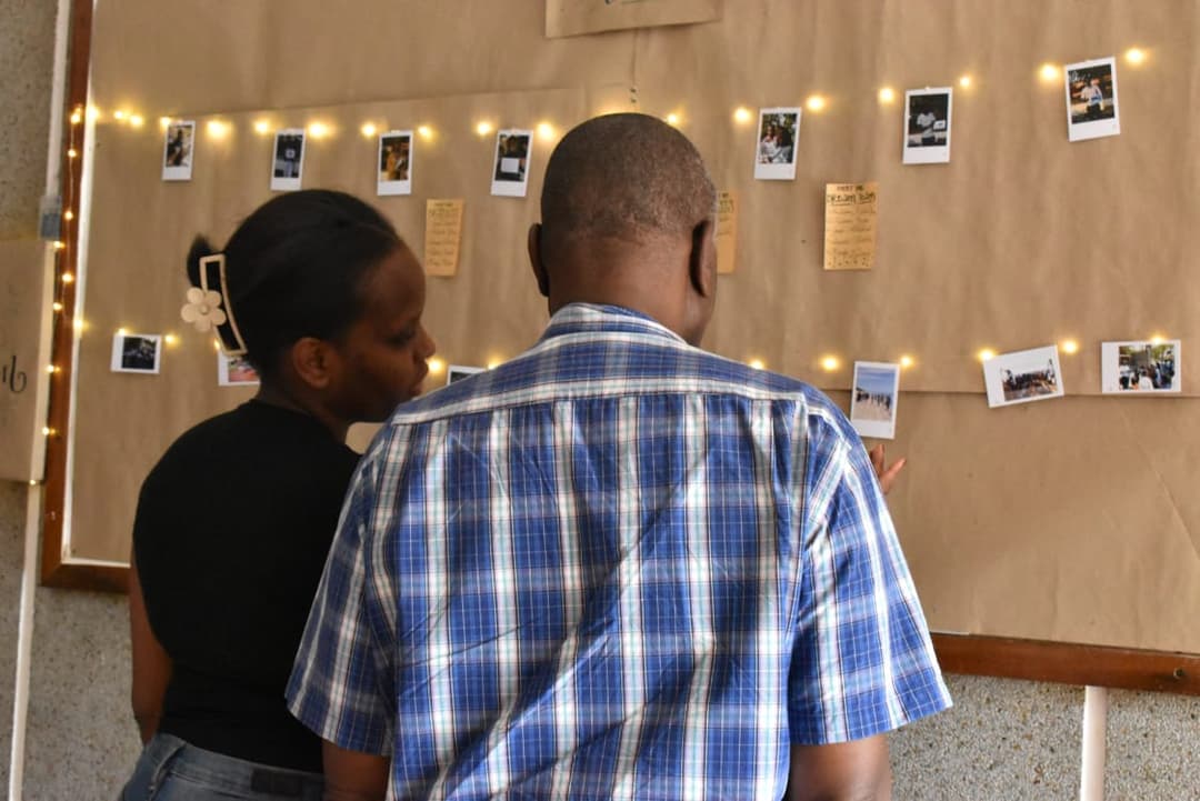 people looking photos